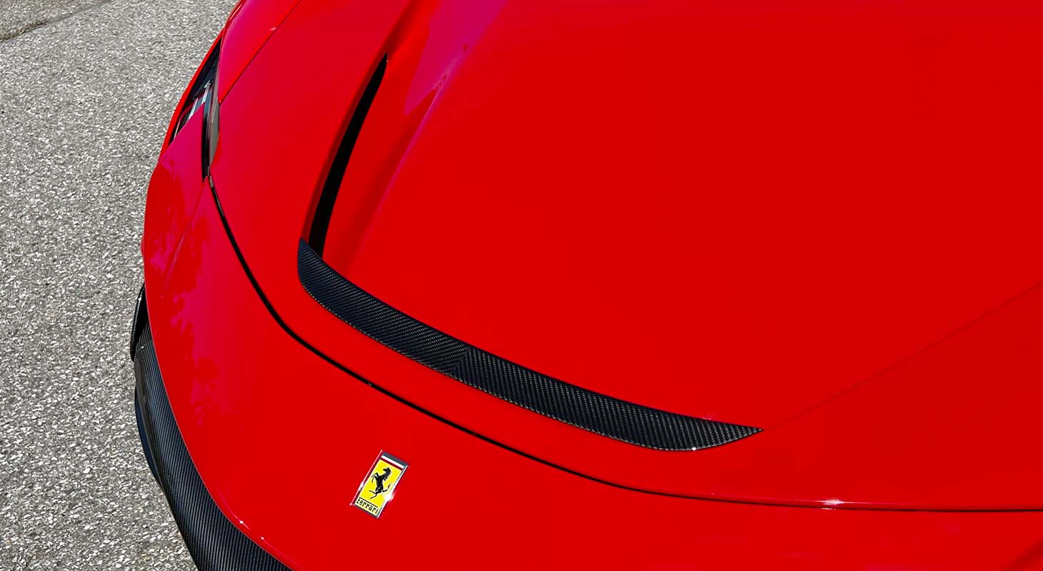 Novitec Ferrari SF90 Stradale/Spider | Insert Front Lid - Visible Ferrari Carbon
