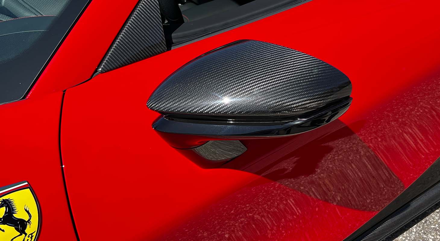 Novitec Ferrari SF90 Stradale/Spider | Mirror Upper Part - Visible Ferrari Carbon