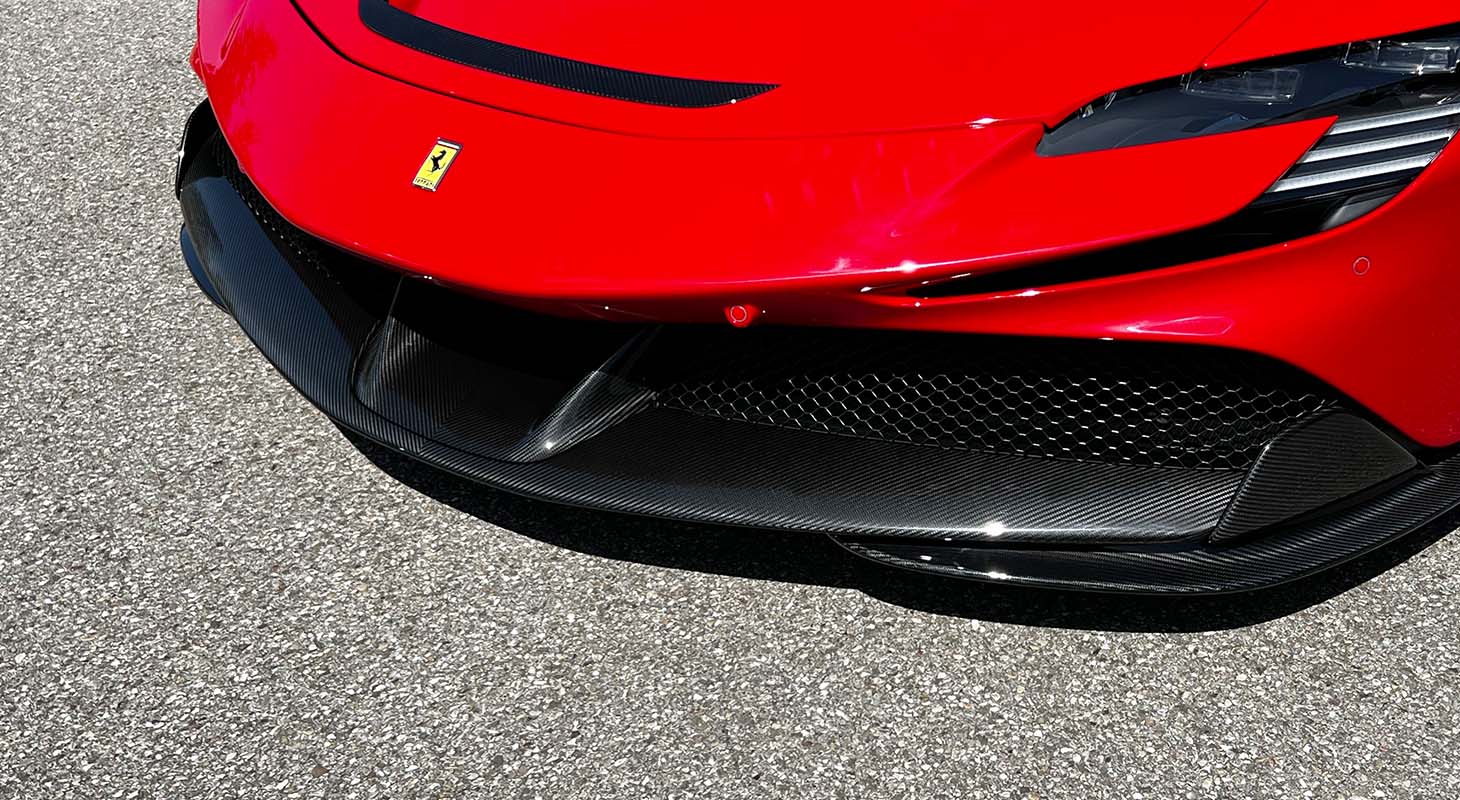 Novitec Ferrari SF90 Stradale/Spider | Frontspoiler Lip - Visible Ferrari Carbon