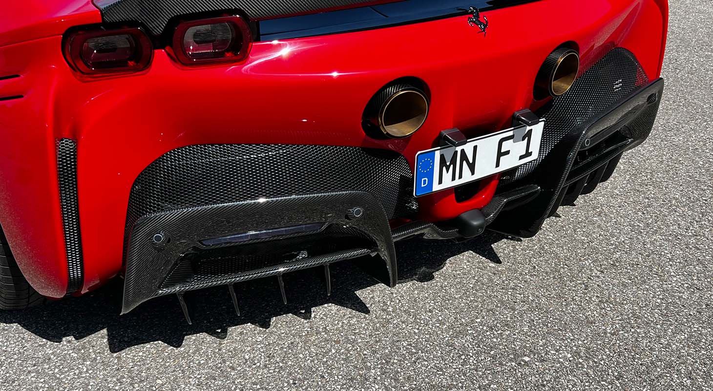Novitec Ferrari SF90 Stradale/Spider | Diffusor - Visible Ferrari Carbon
