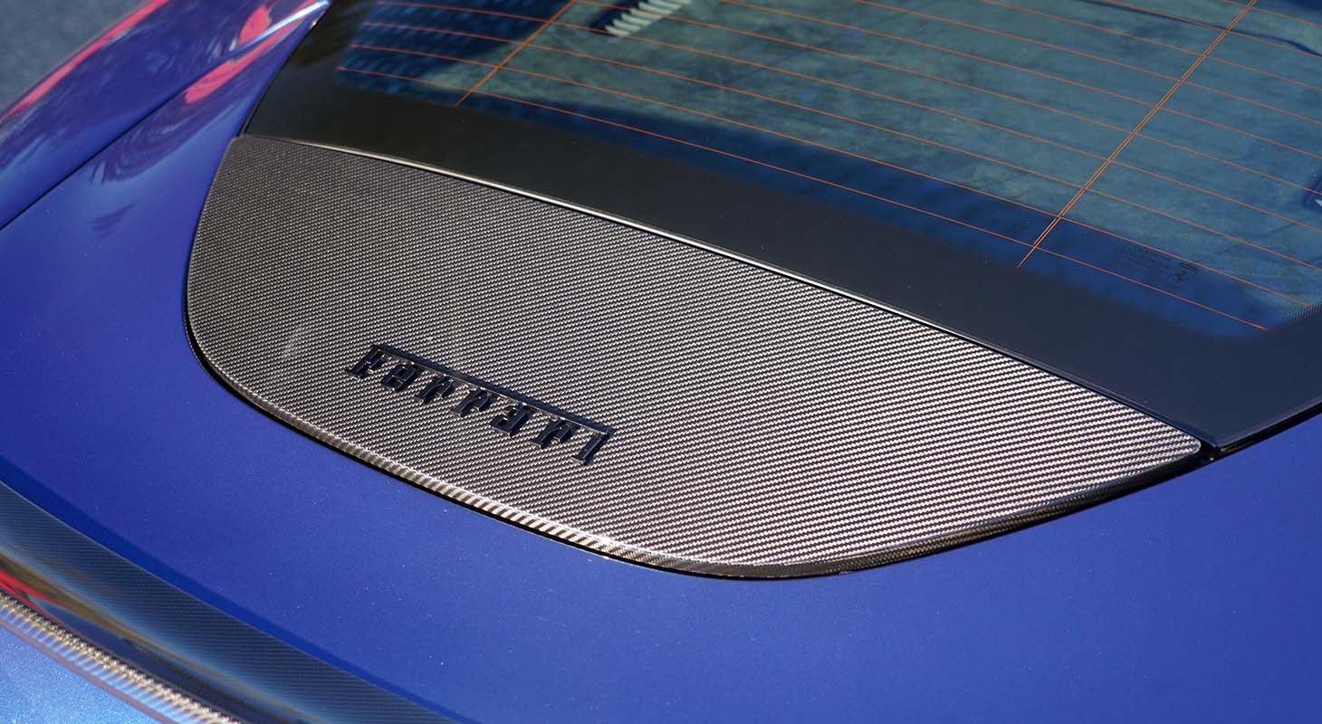 Novitec Ferrari Roma | Rearwing Cover - Visible Ferrari Carbon