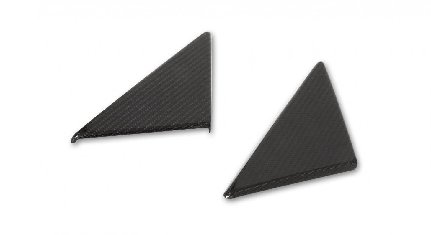 Ferrari 488 Pista/Spider | Novitec Triangle Cover For Side Window - Visible Ferrari Carbon