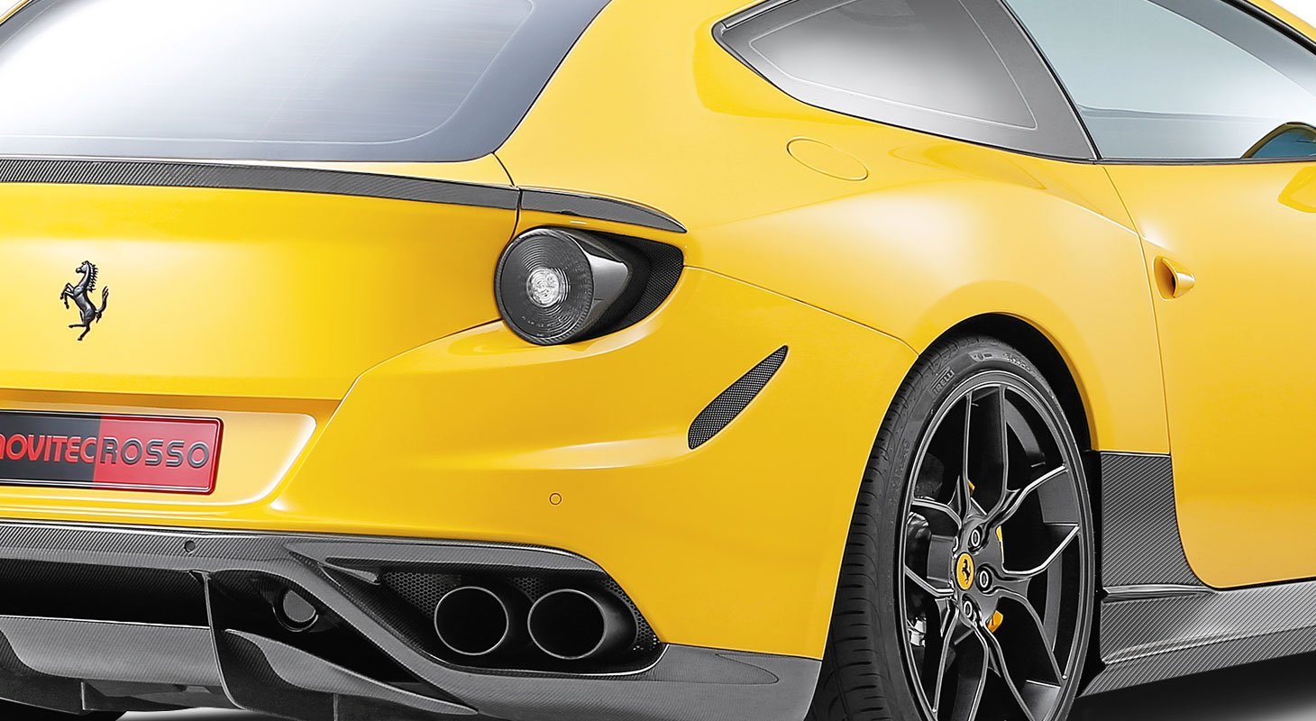Novitec Ferrari FF | Cover For Taillights - Visible Ferrari Carbon
