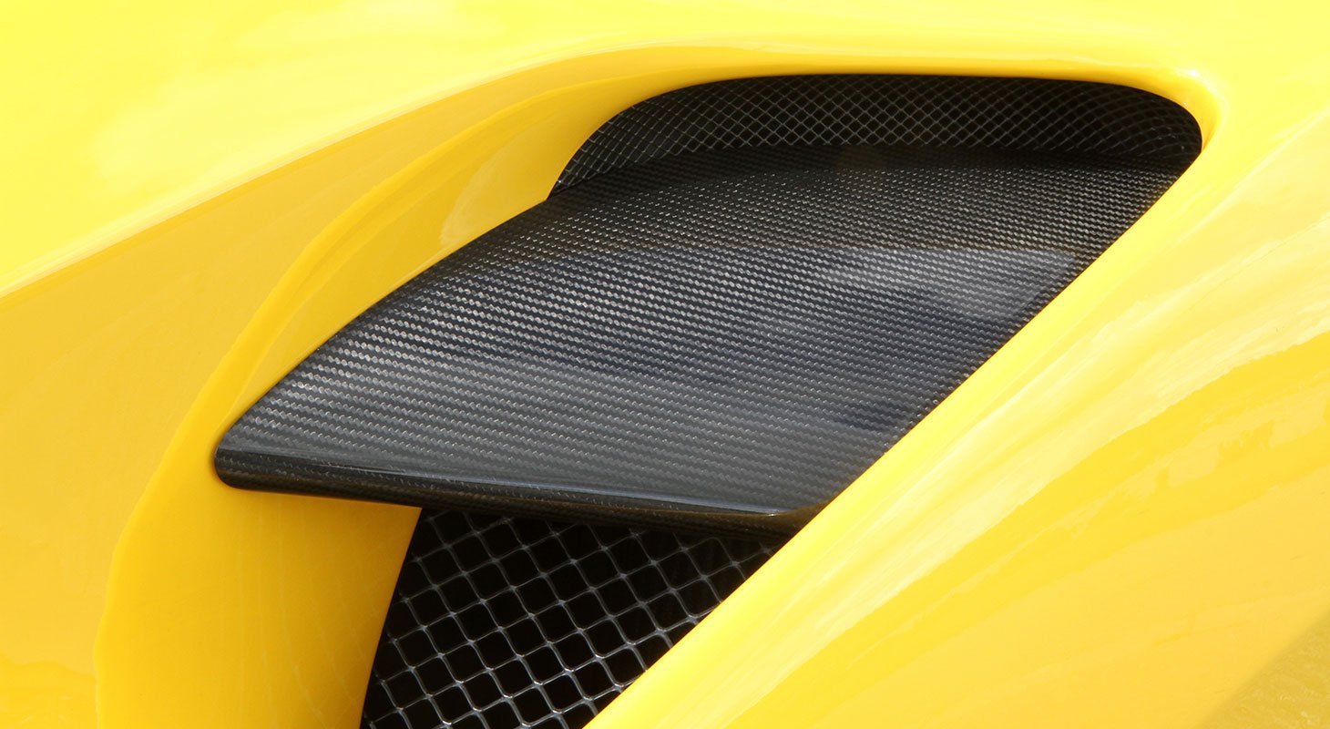 Ferrari 488 Spider/GTB | Novitec Cover For Sidewall Air-Guide Set - Ferrari Carbon
