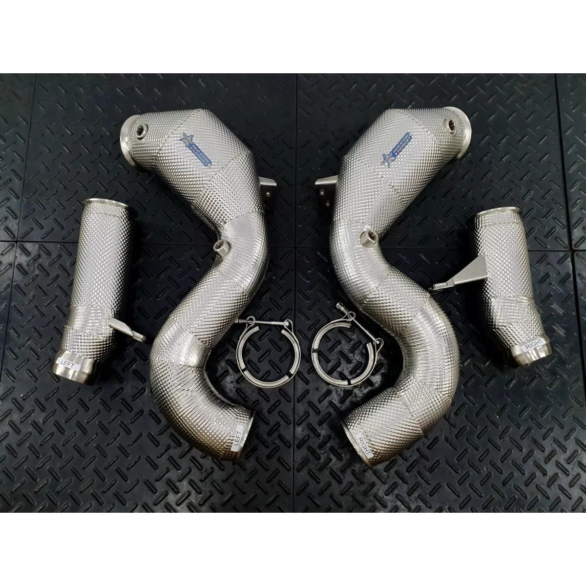 Redstar Mercedes W222 S63 M177 Downpipes