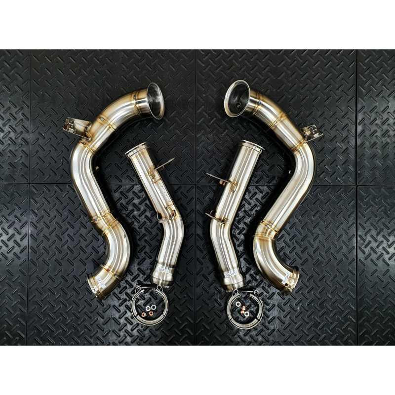 REDSTAR Mercedes C63 W205 Facelift Downpipes
