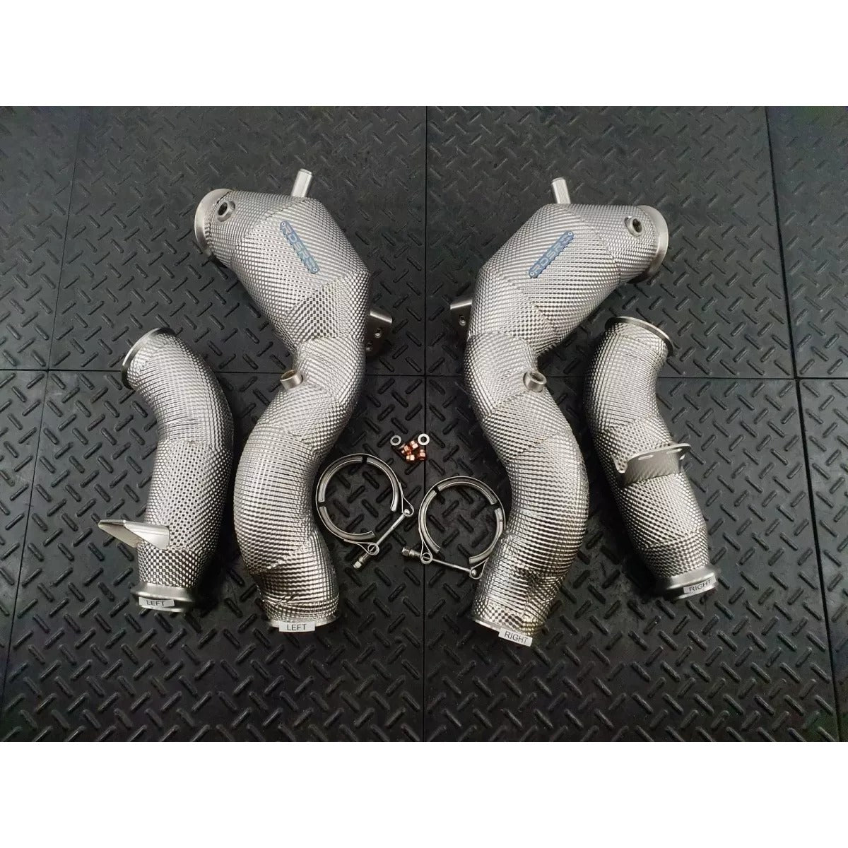 Redstar Mercedes W223 S63 S E Performance Downpipes