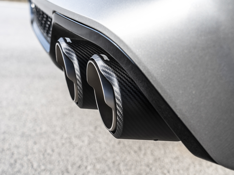 Akrapovic Slip On Line (Titanium) - BMW X3M F97 with Carbon Tail Pipes