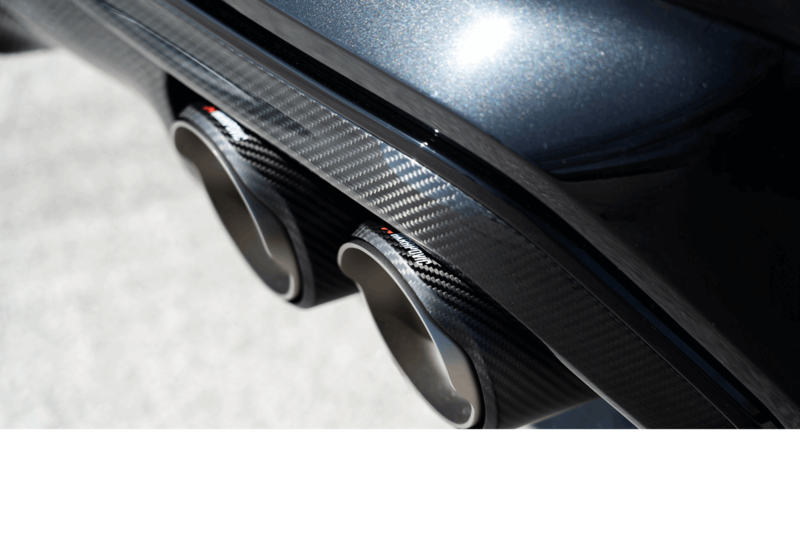 Akrapovic Slip On Line (Titanium) - BMW X4M F98 with Carbon Tail Pipes