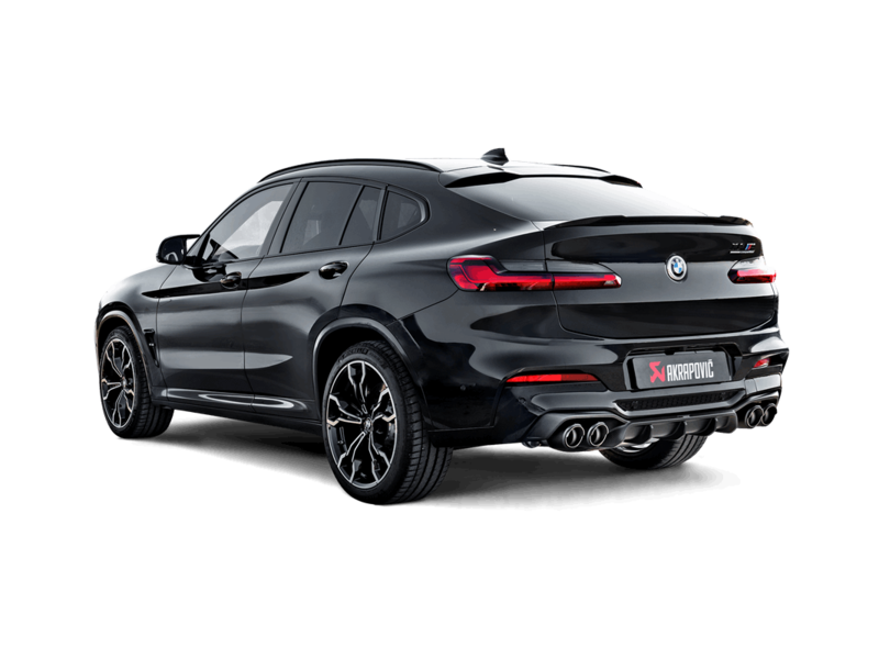 Akrapovic Slip On Line (Titanium) - BMW X4M F98 with Carbon Tail Pipes