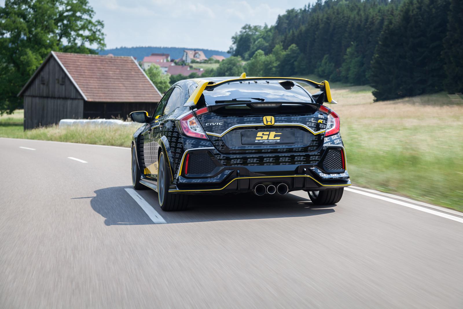 ST Coilovers ST XTA galvanized steel (adjustable damping with top mounts) HONDA CIVIC X Hatchback (FC_, FK_) 09/2016-