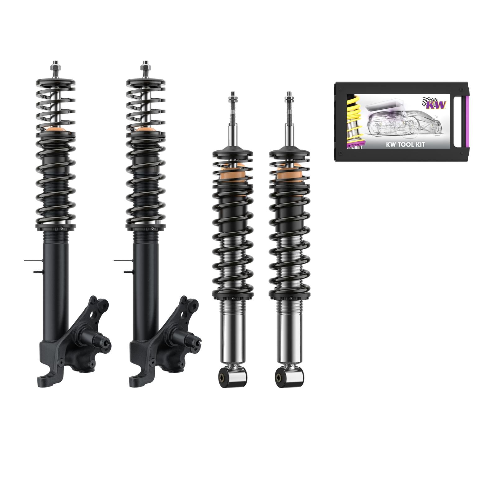 KW Coilover suspension V1 classic line (Modification of the fa strut housing) for Audi 100 C4 Avant / Saloon