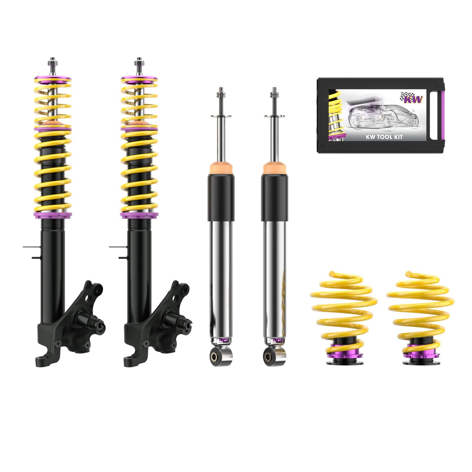 KW Coilover Kit V3 for -11/1991 BMW 5 Series (E34) (Struts In Exchange)