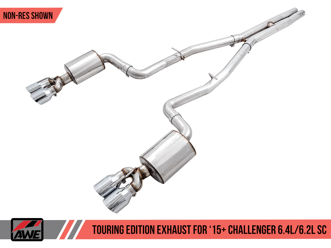 AWE Exhaust Suite for the 15+ Dodge Challenger 6.4 / 6.2 SC