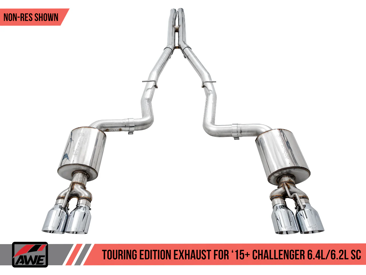 AWE Exhaust Suite for the 15+ Dodge Challenger 6.4 / 6.2 SC