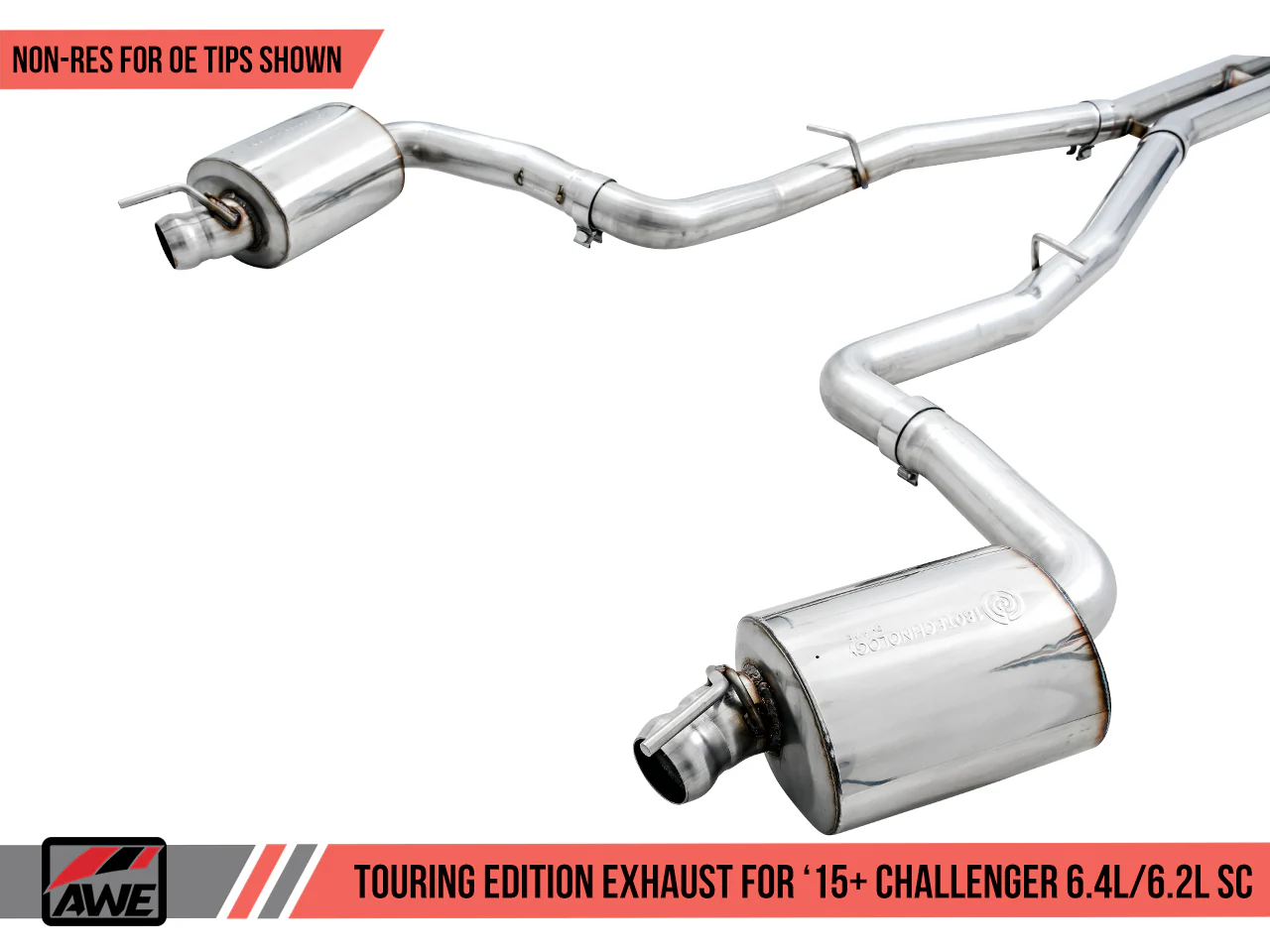 AWE Exhaust Suite for the 15+ Dodge Challenger 6.4 / 6.2 SC