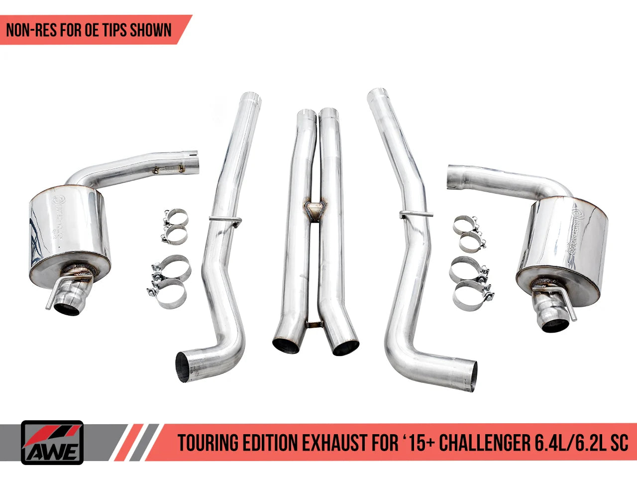 AWE Exhaust Suite for the 15+ Dodge Challenger 6.4 / 6.2 SC