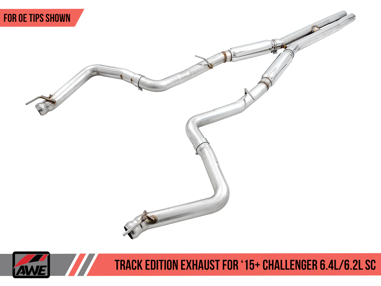 AWE Exhaust Suite for the 15+ Dodge Challenger 6.4 / 6.2 SC