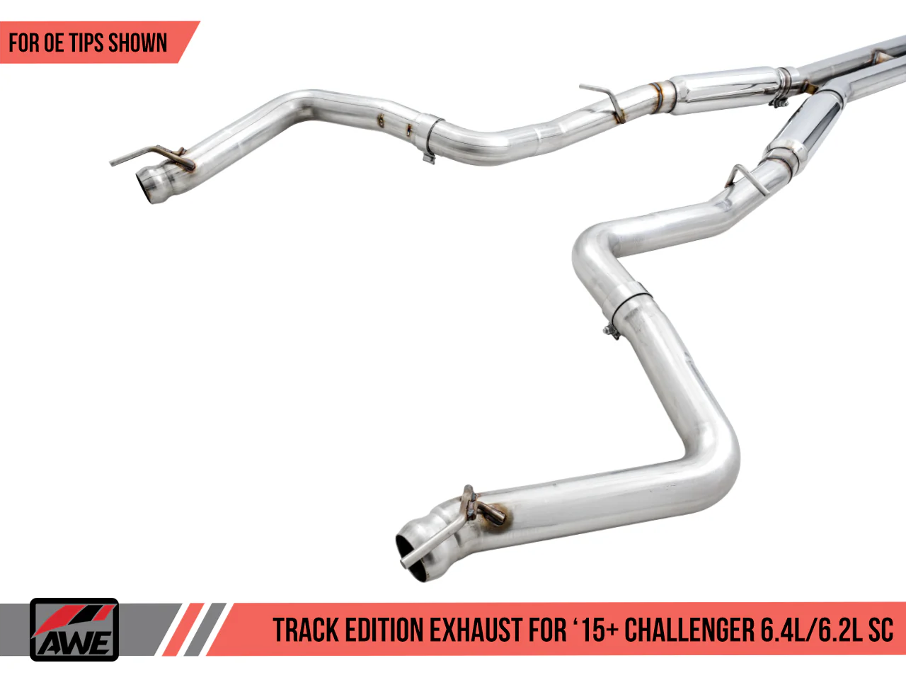 AWE Exhaust Suite for the 15+ Dodge Challenger 6.4 / 6.2 SC