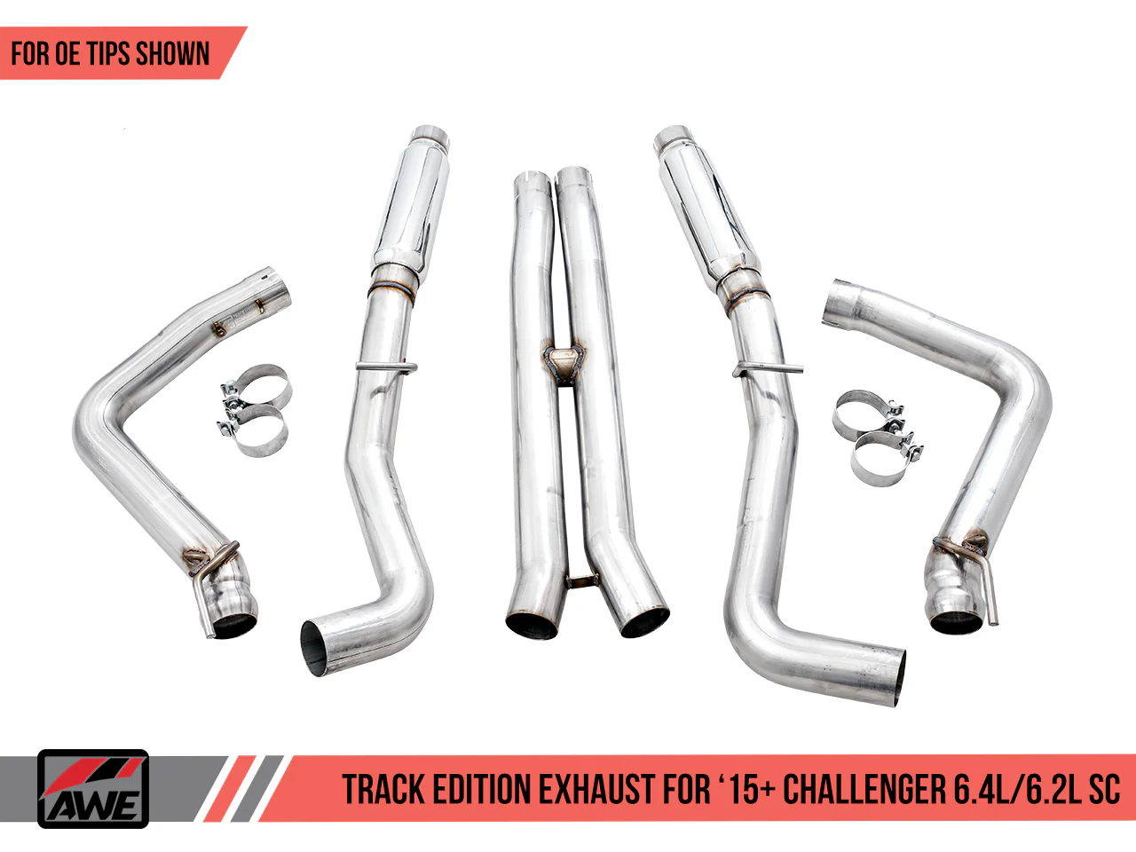 AWE Exhaust Suite for the 15+ Dodge Challenger 6.4 / 6.2 SC