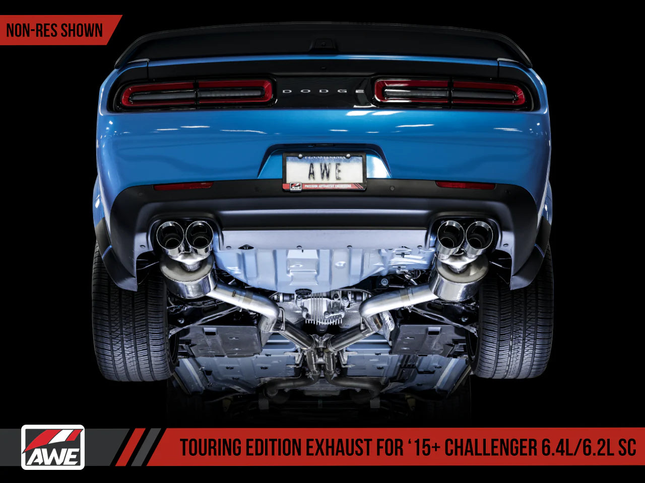 AWE Exhaust Suite for the 15+ Dodge Challenger 6.4 / 6.2 SC