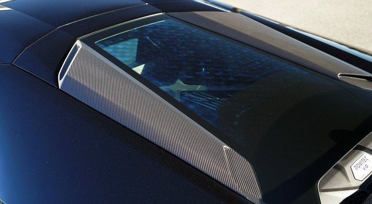 Lamborghini Huracan/RWD/Huracan EVO/EVO RWD | Roof Air Intake Scoop Only For Cars With Glass-Engine Bonnet (Visible Carbon)