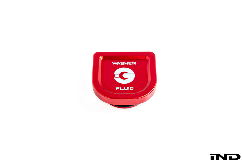 Goldenwrench Blackline Performance BMW M Car G-Chassis Washer Fluid Cap - Edition Red