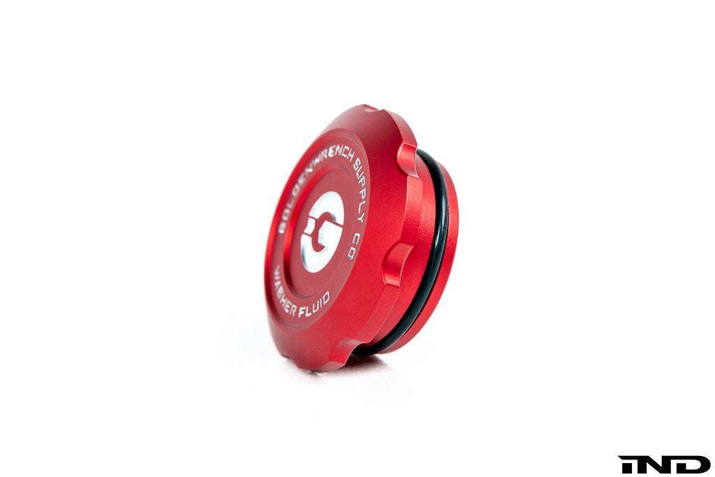 Goldenwrench Blackline Performance BMW M Car E9X / F95 / Mini Washer Fluid Cap - Edition Red