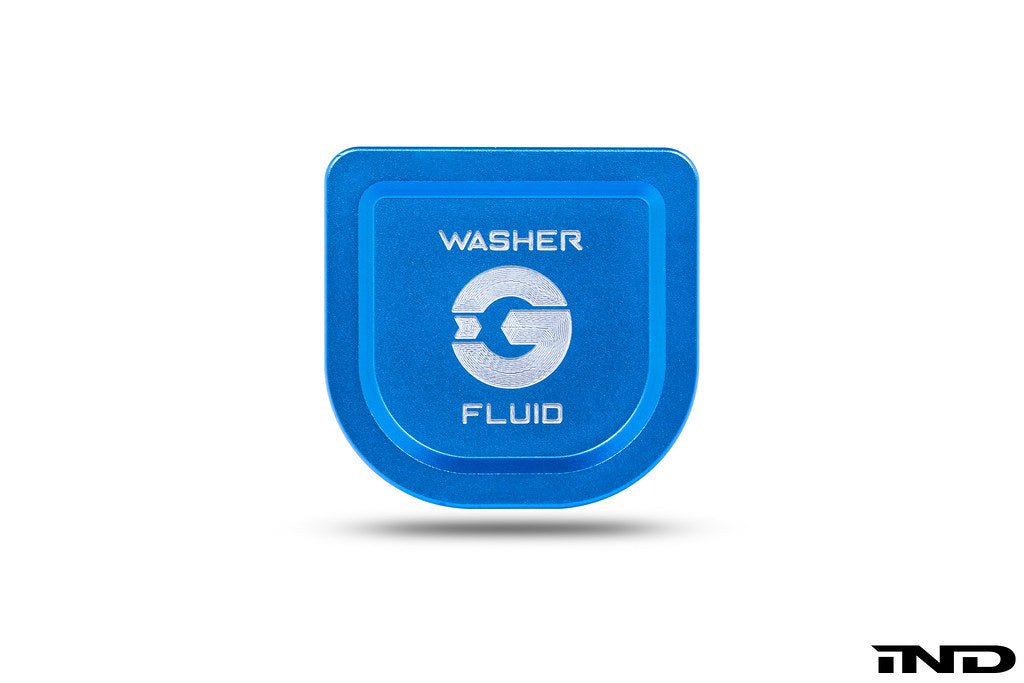 Goldenwrench Blackline Performance BMW M Car G-Chassis Washer Fluid Cap - Motorsport Blue