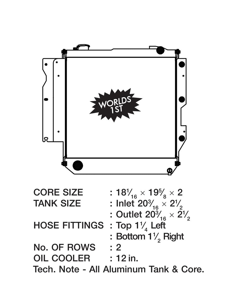 CSF 05-06 Jeep Wrangler Heavy Duty (Automatic & Manual)