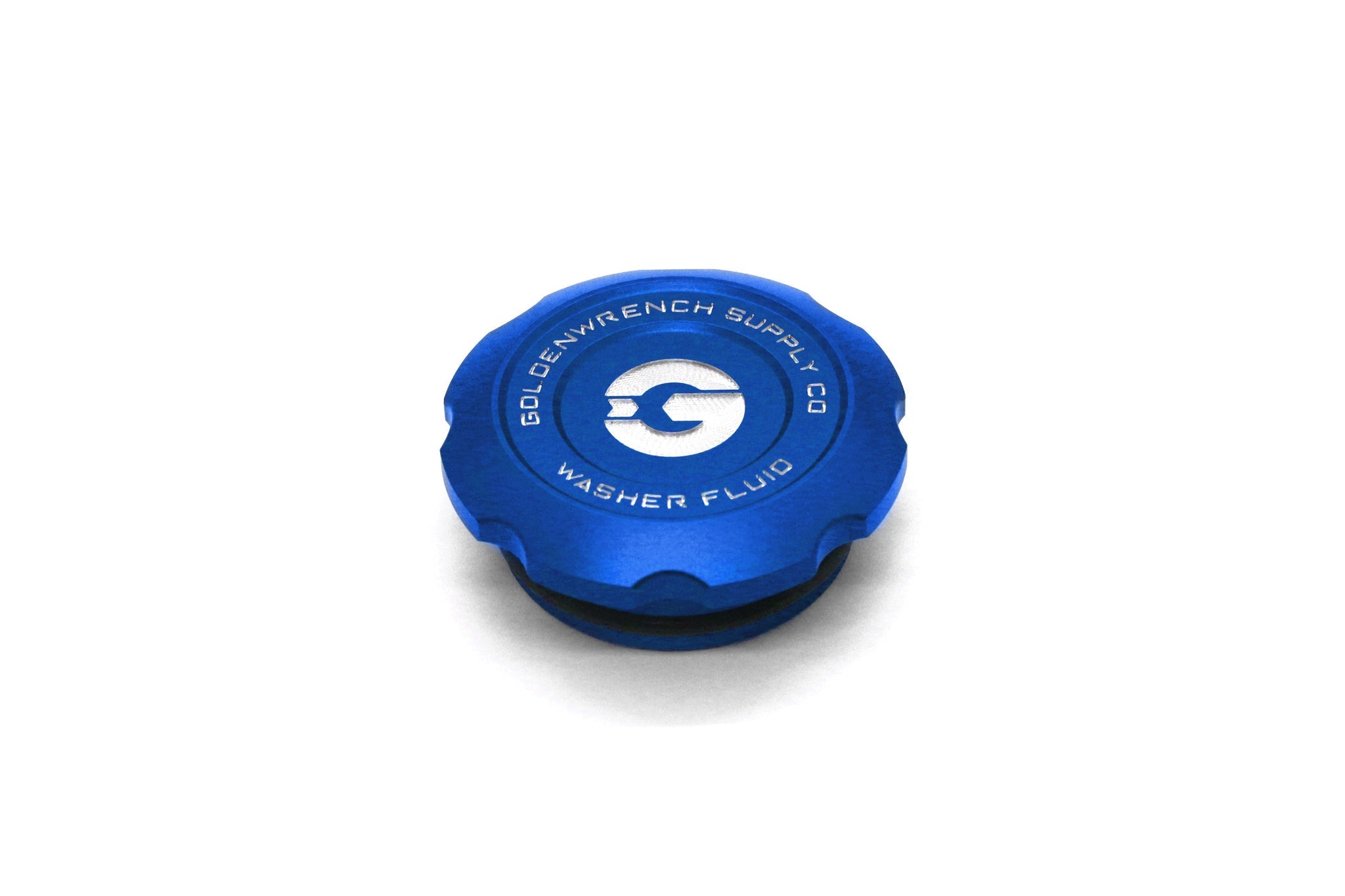 Goldenwrench Blackline Performance BMW M Car F-Chassis Washer Fluid Cap - Motorsport Blue
