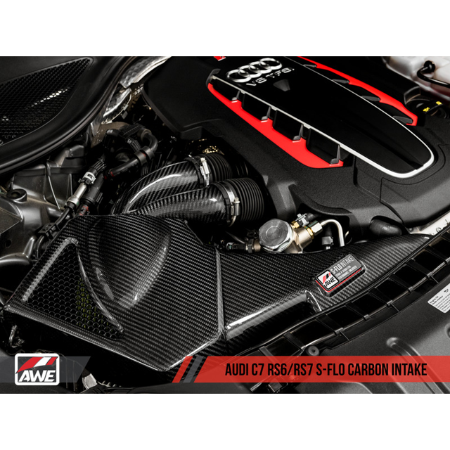 AWE S-FLO Carbon Intake For AUDI C7 RS 6 / RS 7 4.0T - CARB EO #D-832