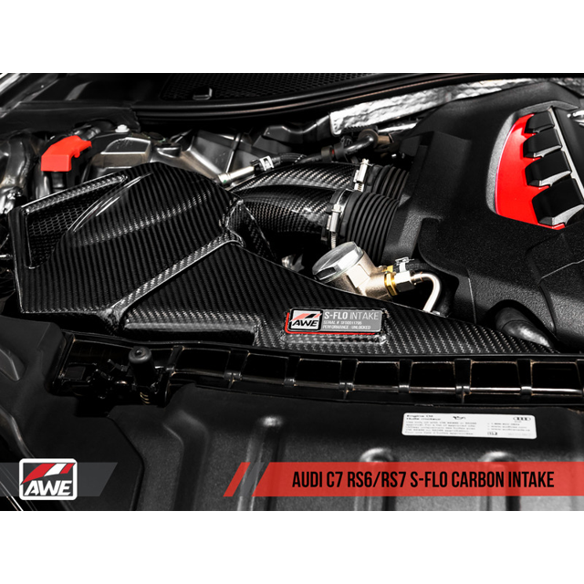 AWE S-FLO Carbon Intake For AUDI C7 RS 6 / RS 7 4.0T - CARB EO #D-832