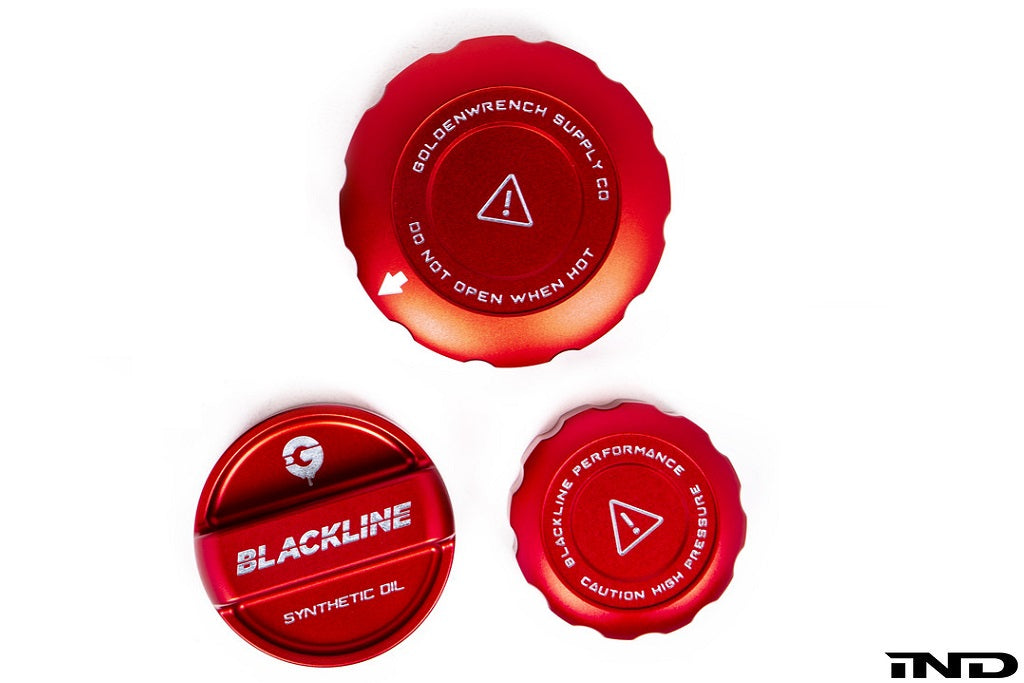 Goldenwrench Blackline Performance BMW M Car (S58) Engine Cap Cover Set - Edition Red