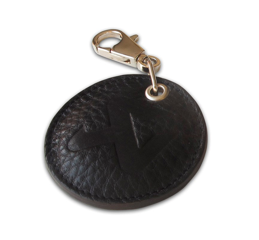 Akrapovic Round Leather Keychain